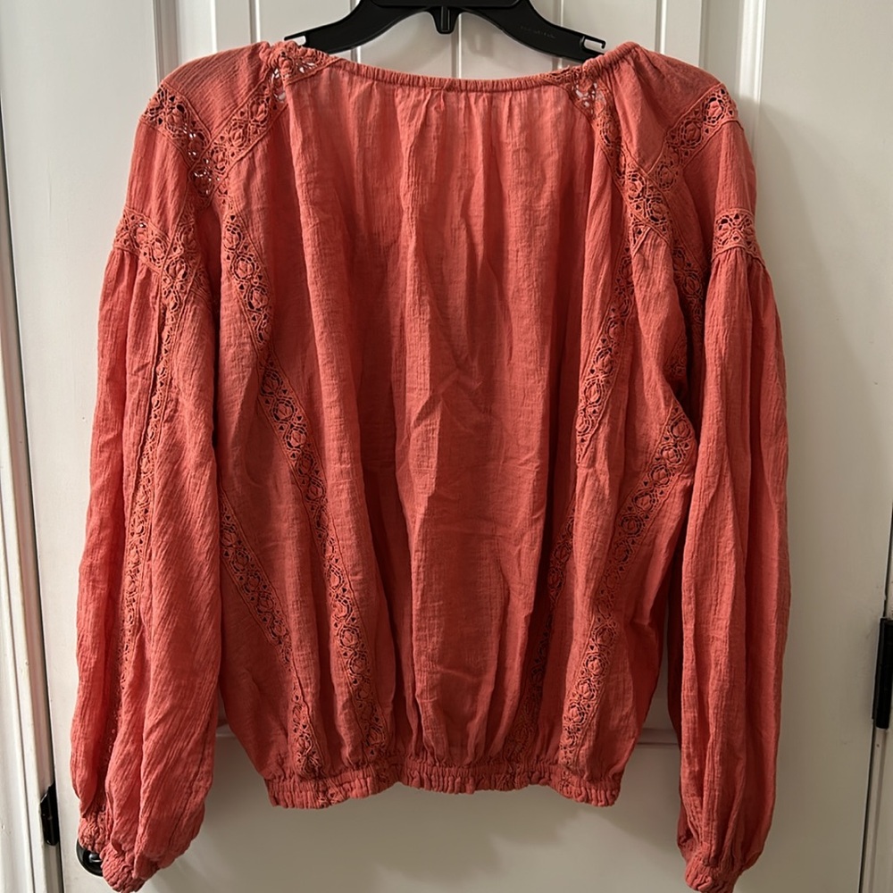 Free People Maria Maria Crochet Embroidered Top - size XS - Picture 11 of 11